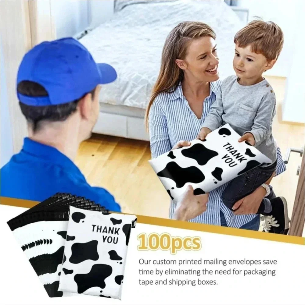 100 Pack Poly Mailers 10x13, Cute Packaging Envelope Mailers Polymailers Packagi